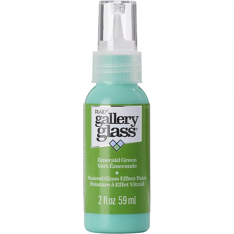Gallery Glass Emerald Green Craft Paint Exterior and Interior 2 oz