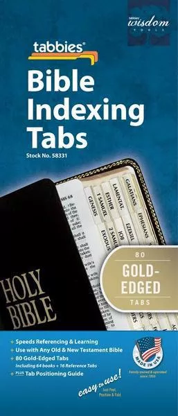 Gold-Edged Bible Tabs