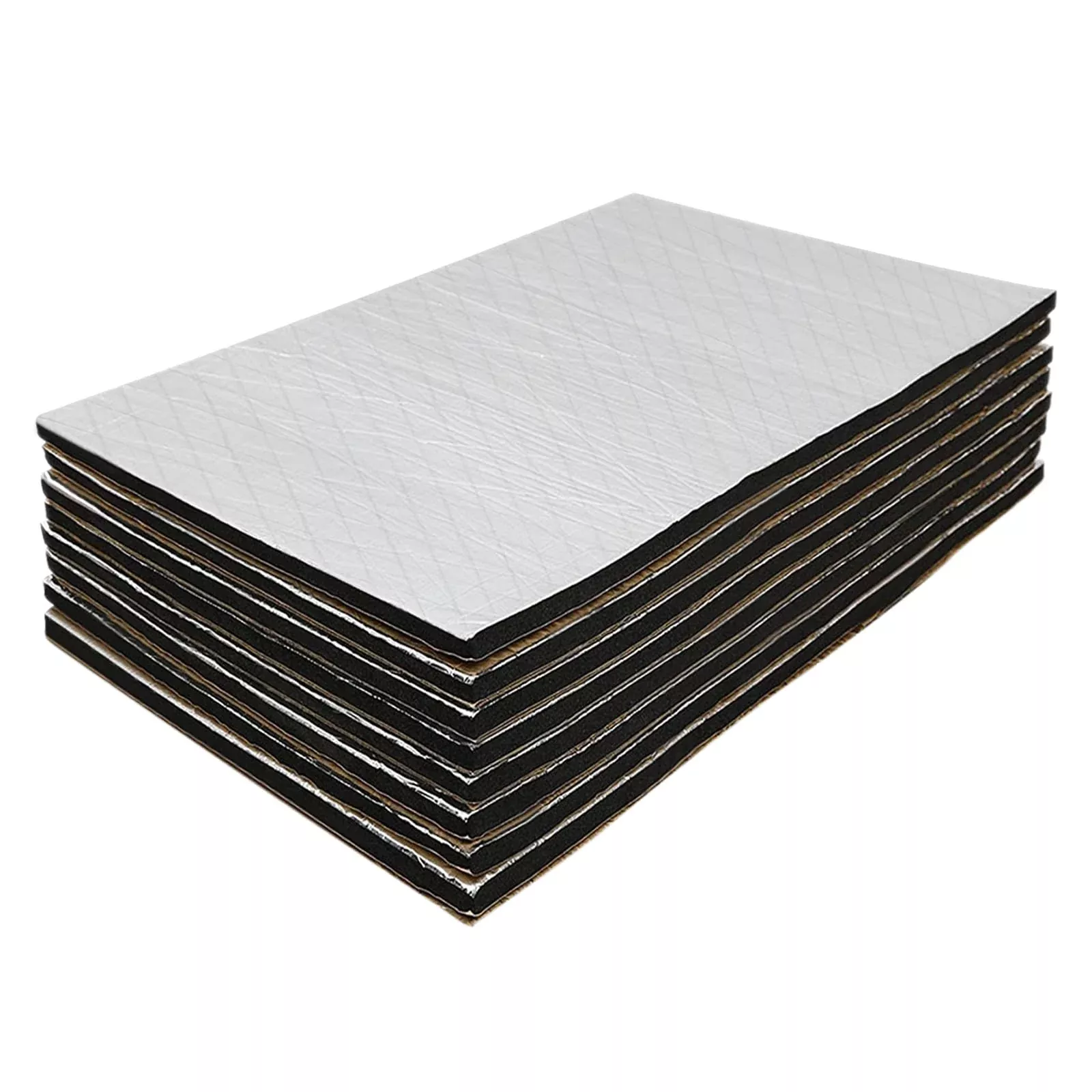 Gosche 394 Mil 12.92 Sqft Sound Deadener For Car, 10Mm Thick Sound Deadening Mat Materials Can Be Better With Audio Noise Insulation And Vibration Dampening 9.8'X 15.7'(12-Piece)