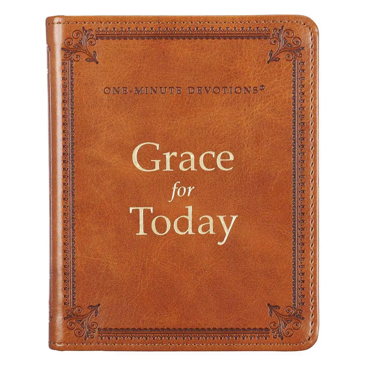 Grace for Today Brown Faux Leather One-Minute Devotions (Solly Ozrovech)