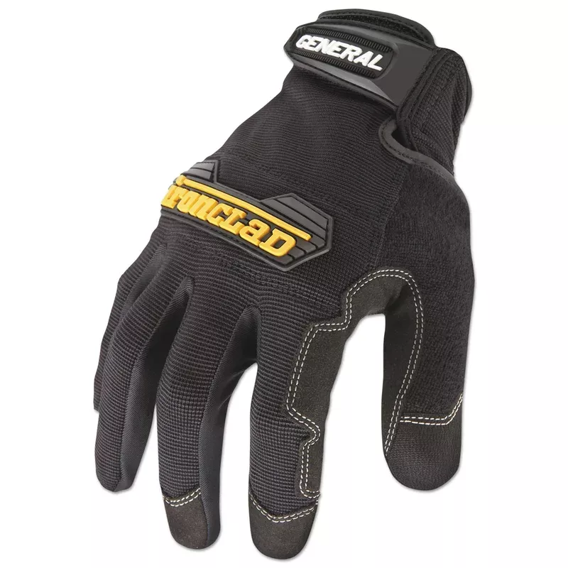 Ironclad GUG-03-M General Utility Spandex Gloves, Black, Medium, Pair (IRNGUG03M)