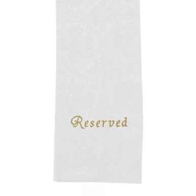 Ivory Reserved Avignon Pew Cloth - Jacquard Polyester (Pack of 4) ***