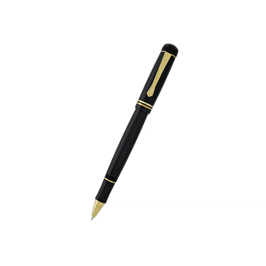 Kaweco DIA2 Rollerball Pen - Black with Gold Trim