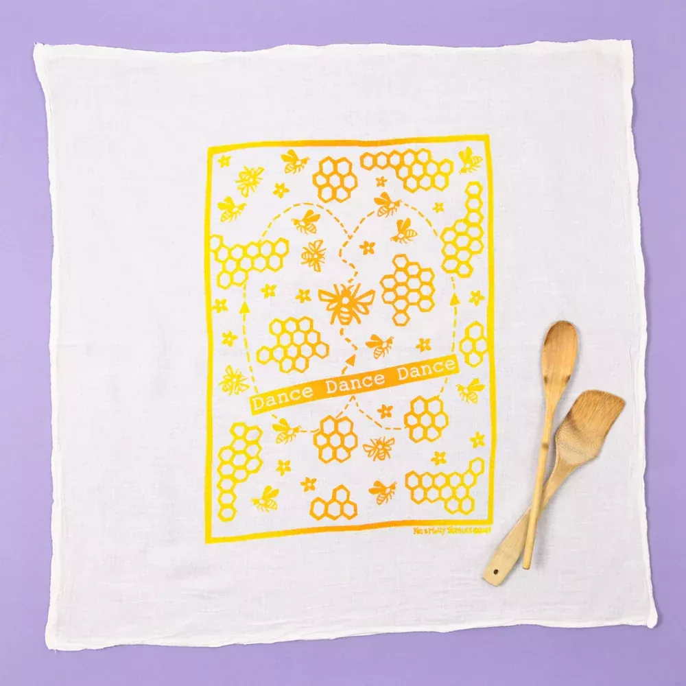 Kei & Molly Flour Sack Dish Towel - Dance Dance