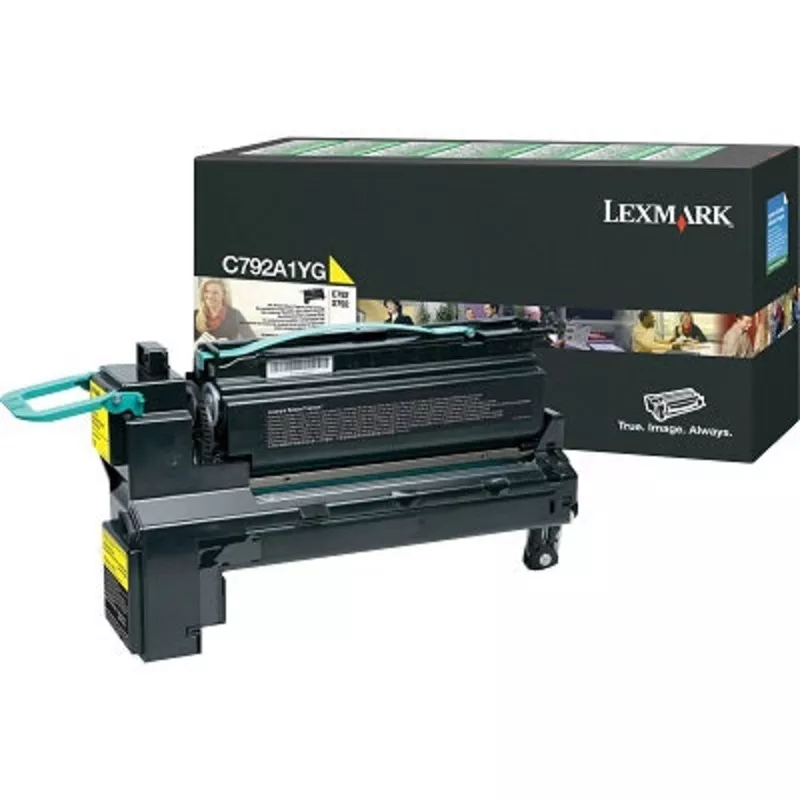 LASER TONER-LEXMARK C792 YELLOW, RETURN PROGRAM