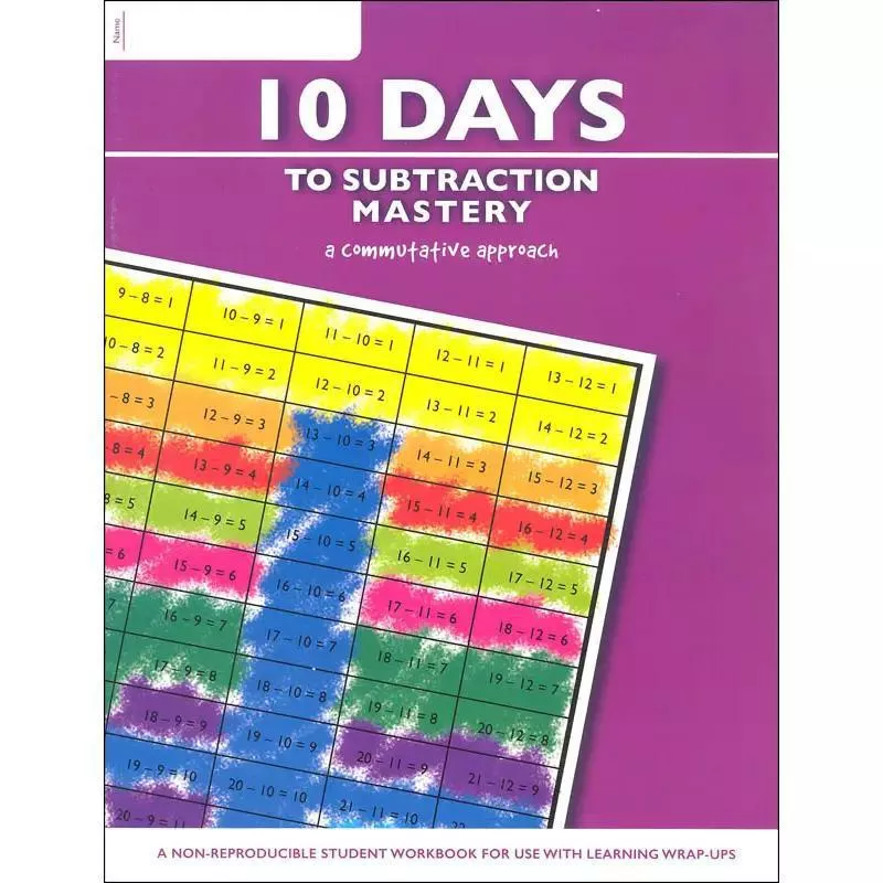 Learning Wrap-Ups 10 Days To Subtraction Mastery Workbook