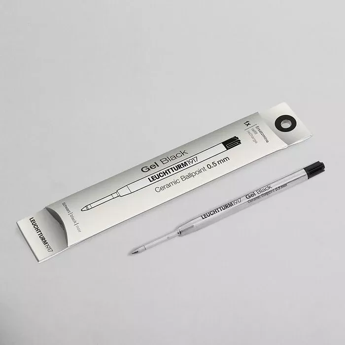LEUCHTTURM1917 Black, Refill for Drehgriffel Nr. 1 (gel refill - line width 0.5 mm)