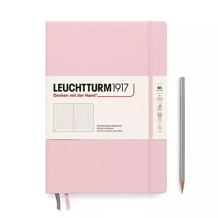 LEUCHTTURM1917 Hardcover Notebook B5 Dot Grid - Powder Pink
