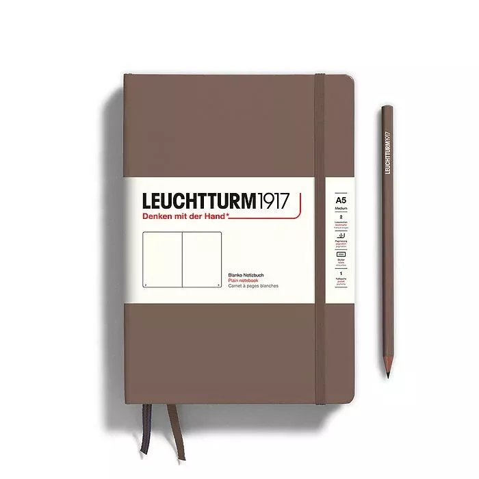 LEUCHTTURM1917 Hardcover Notebook Medium A5 Blank - Warm Earth Brown