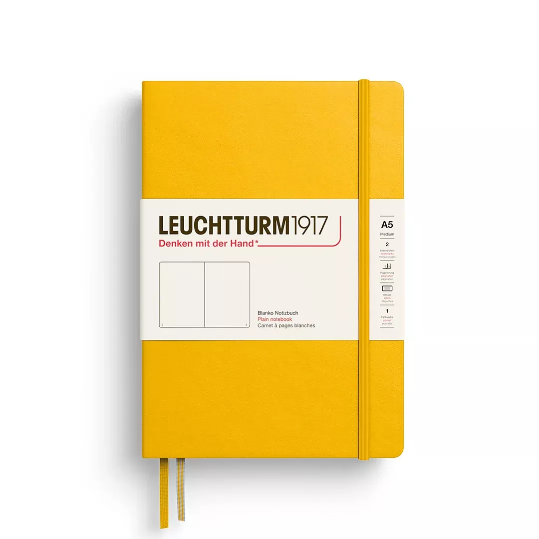 LEUCHTTURM1917 Notebook HC Medium (A5), 251 p, Plain - Sunflower