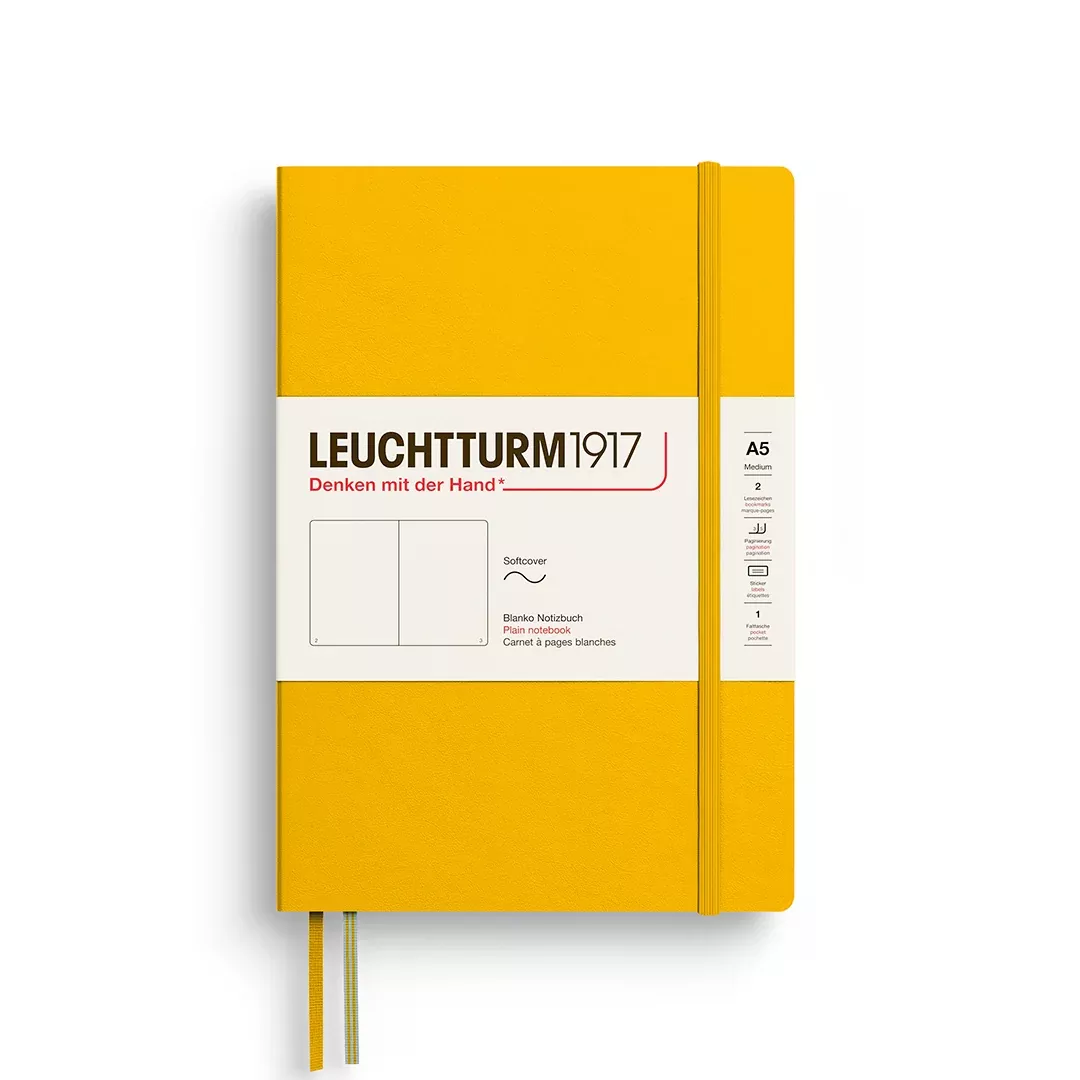 LEUCHTTURM1917 Notebook SC Medium (A5), 123 p, Plain - Sunflower