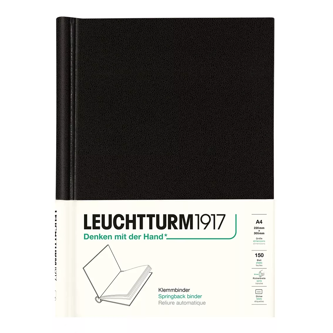 LEUCHTTURM1917 Springback Binder Peka A4 - Black