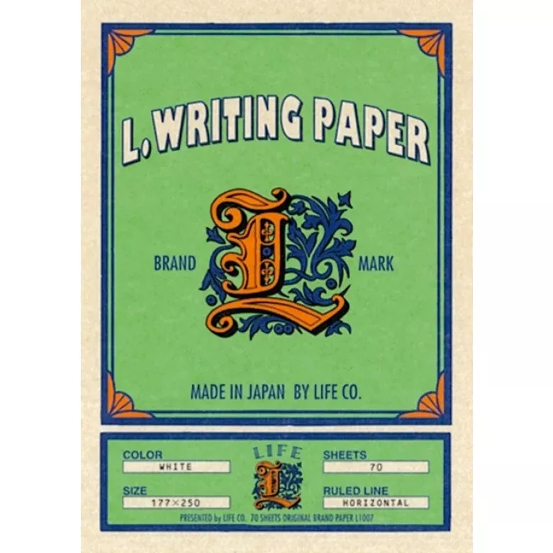 Life Brand Letter Pad - B5 Horizontal Ruled