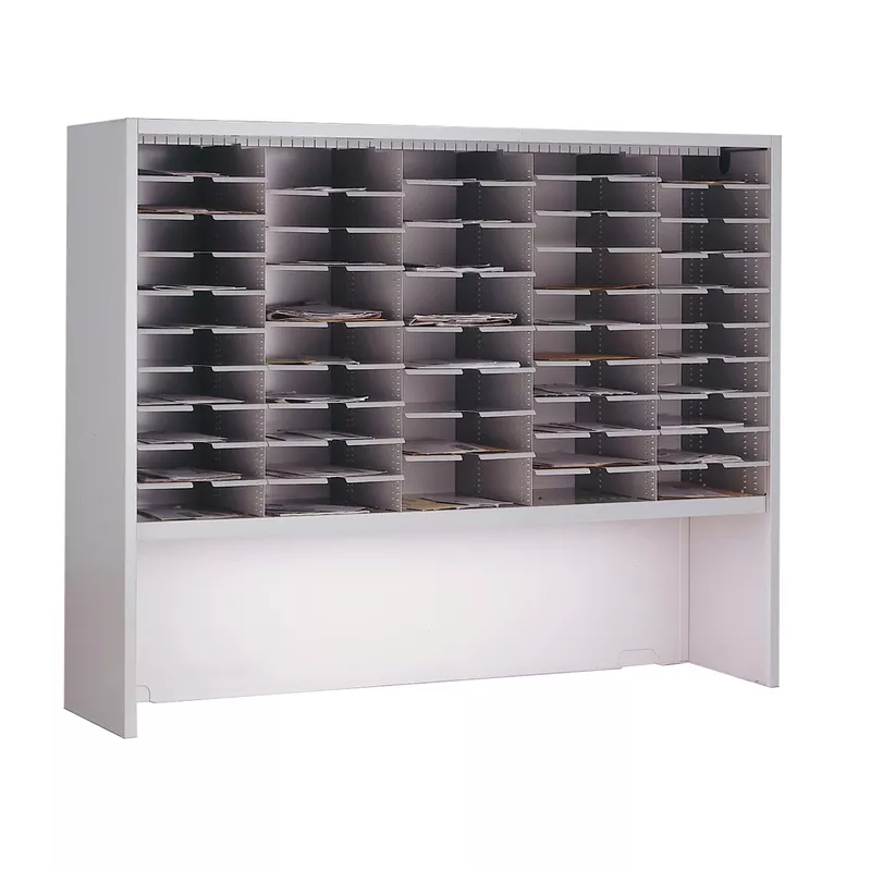 Mailflow Systems Sorter, Closed Back w/ 15″ Elevation; 50 Sorting Pockets 15D