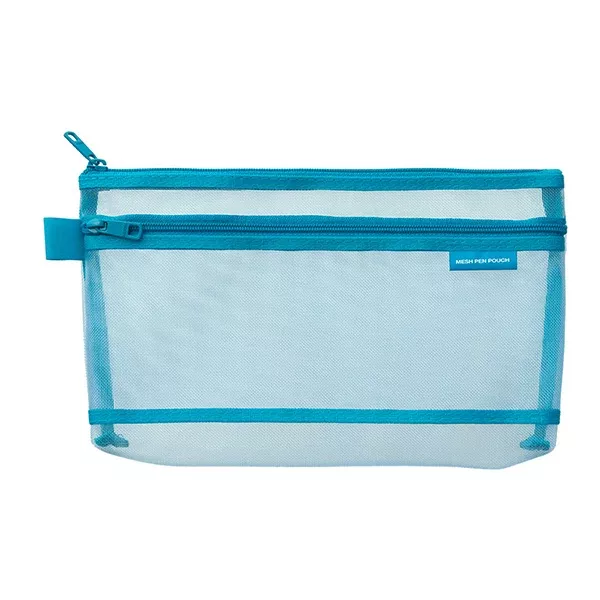 Midori Mesh Pen Pouch Blue A