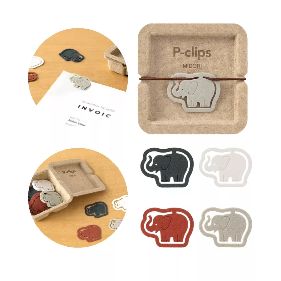 Midori P-Clips Elephant
