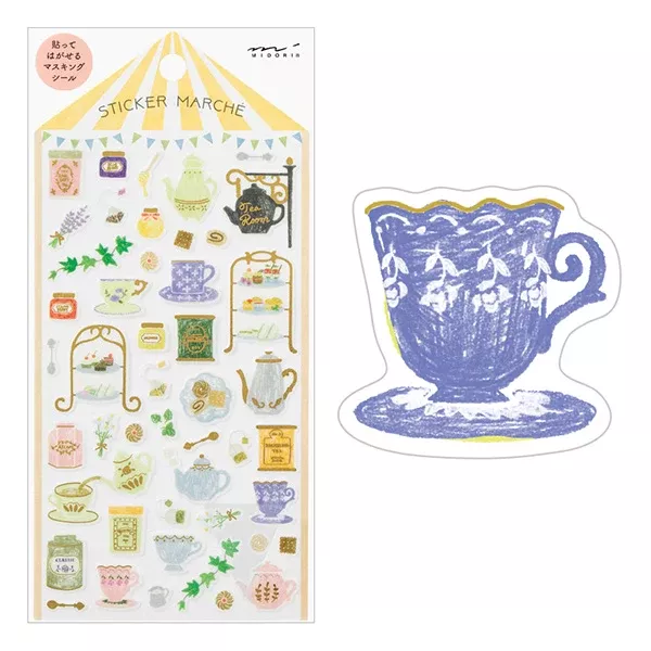 Midori Sticker 2372 Marché Tea