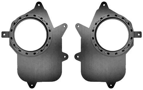 MJM Car Speaker Adapters Front Door Speaker Adapter Spacer Rings for 1998-2005 Lexus GS300/GS400 - Model SAK002_5534