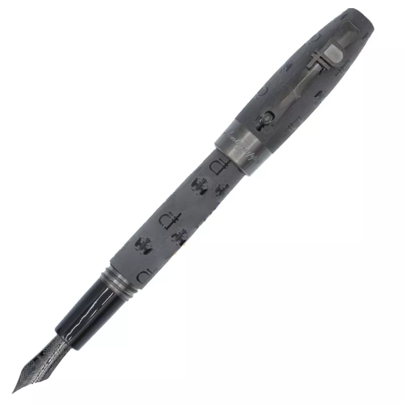 Montegrappa Fortuna Ruble Fountain Pen, Black, Fine Point