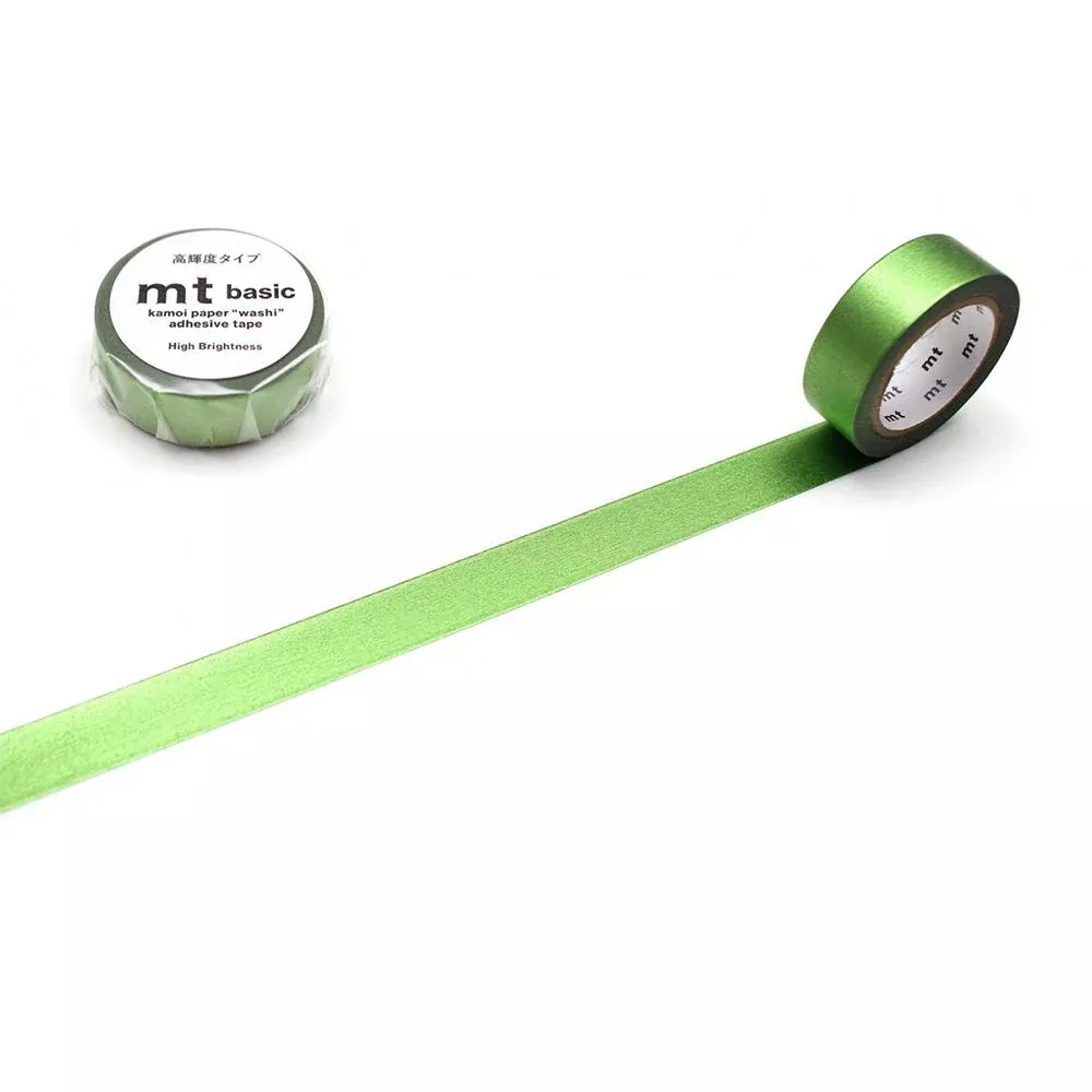 MT Basic Washi Tape High Brightness Yellow Green 7m
