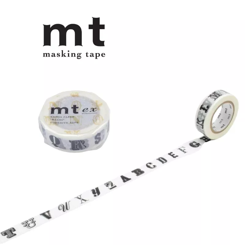 MT EX Washi Tape - Alphabet Black R