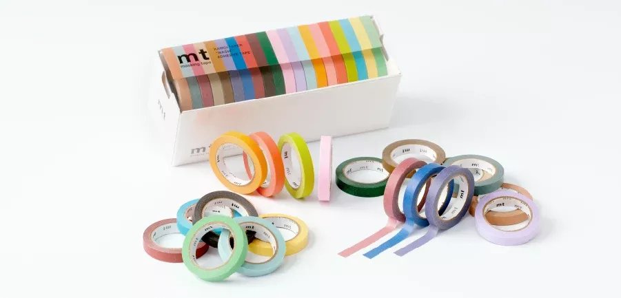 MT Tape 20P Washi Tape Light and Muted Color