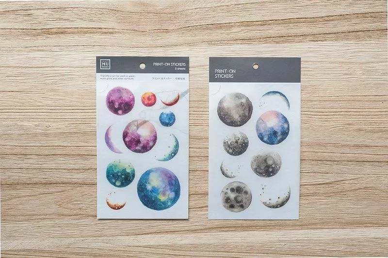 Mu Craft Print-On Sticker Planets 026