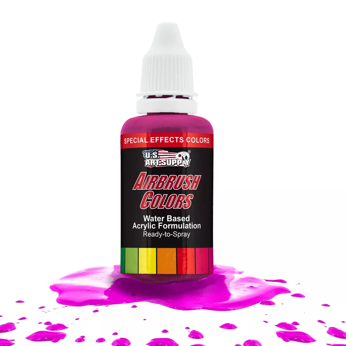 Neon Magenta, Fluorescent Special Effects Acrylic Airbrush Paint, 1 oz.