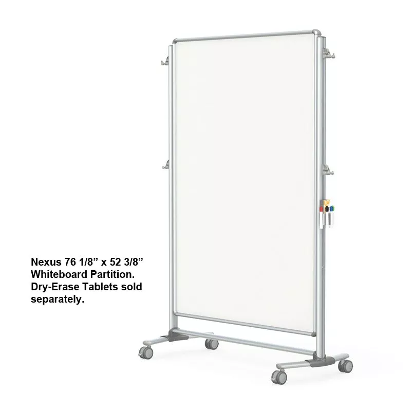 Nexus 76 1/8″ x 52 3/8″ Whiteboard Partition