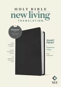 NLT Giant Print Premium Value Bible, Filament Enabled