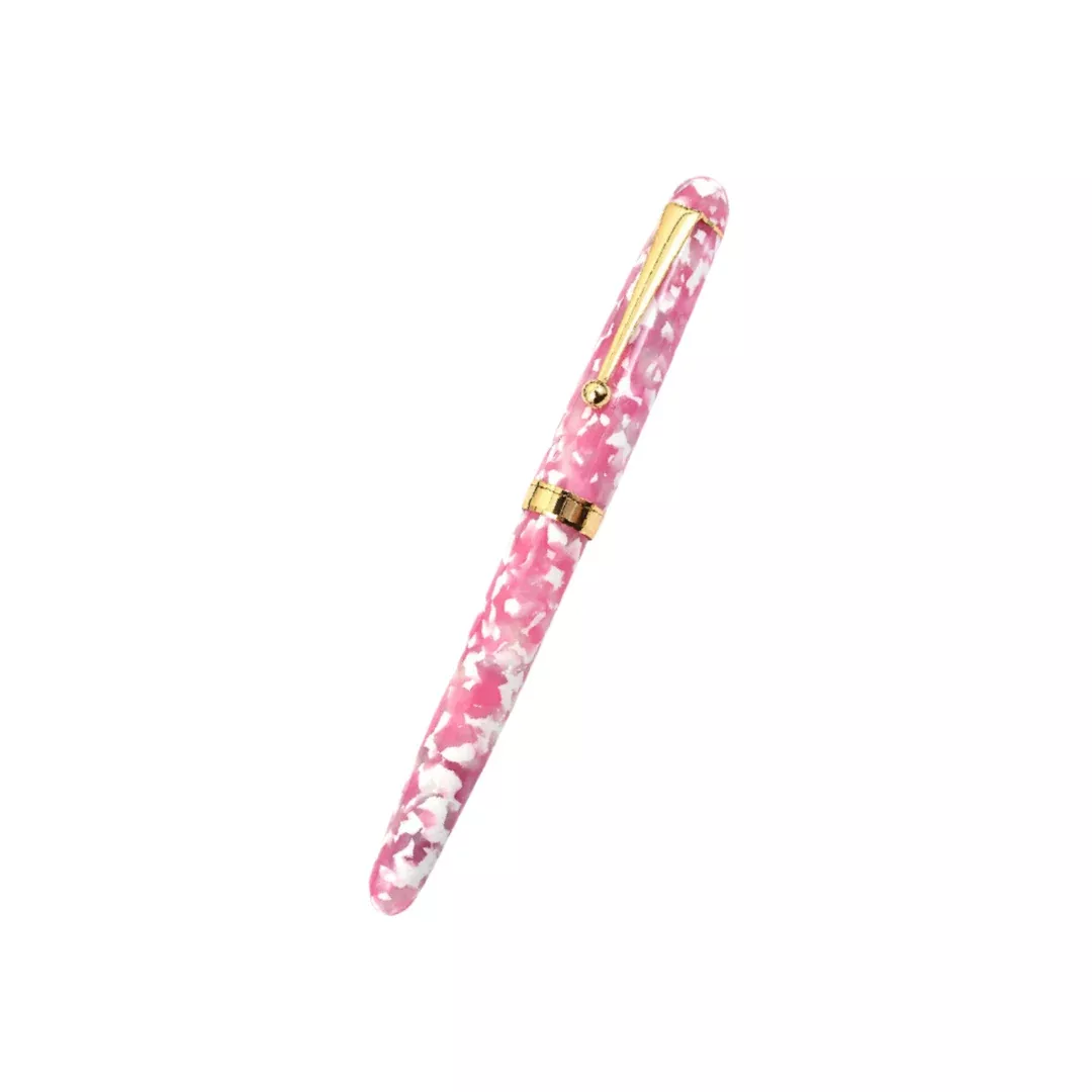 Onishi Hand Made Fountain Pen-Standard Schmidt Steel - Sakura Pink