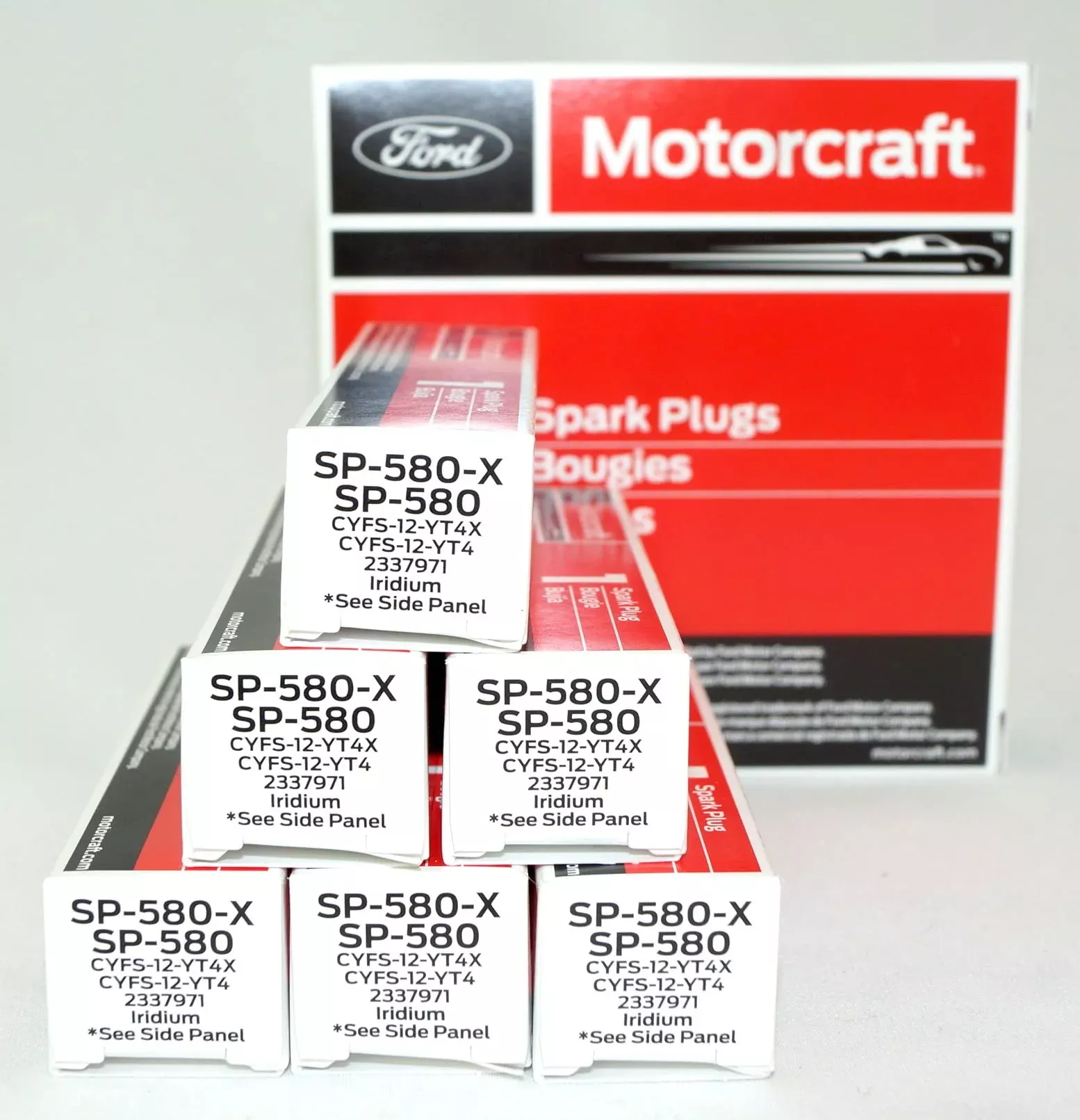 OVERSTOCKDIRECT Iridium Spark Plugs SP580X - 6 Pack for CYFS12YT4X Engines