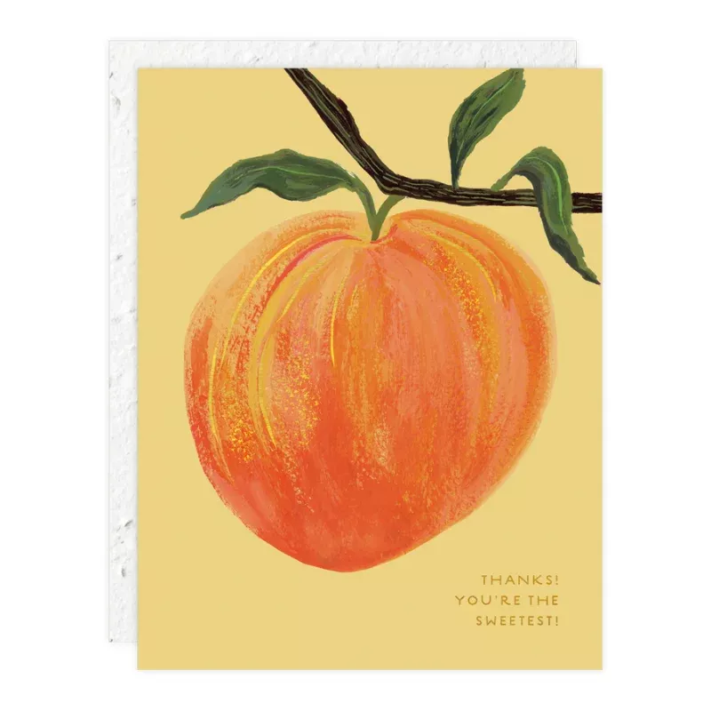 Peach Plantable Card