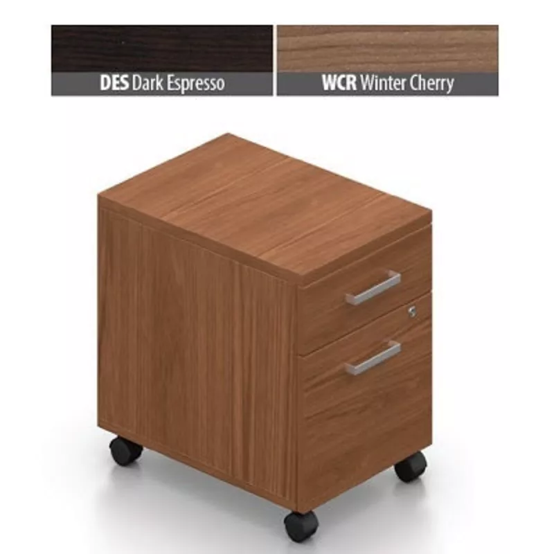 Pedestal-Mobile Ionic Box/ File, Winter Cherry