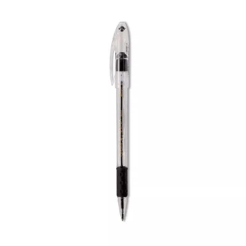 Pentel BK91A R.S.V.P. Stick Ballpoint Pen, Medium 1mm, Black Ink, Translucent Barrel, Dozen (PENBK91A)