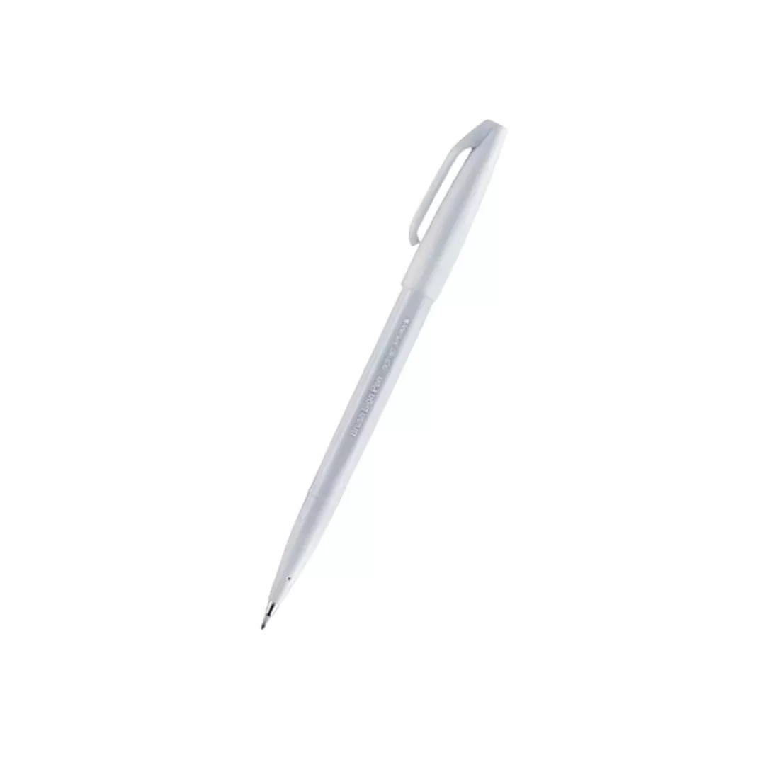 Pentel Touch Brush Sign Pen Light Grey