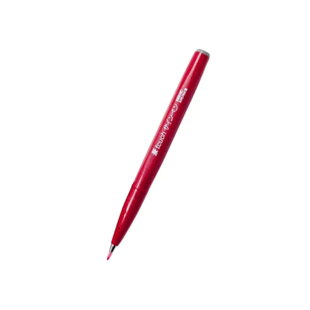 Pentel Touch Brush Sign Pen Red