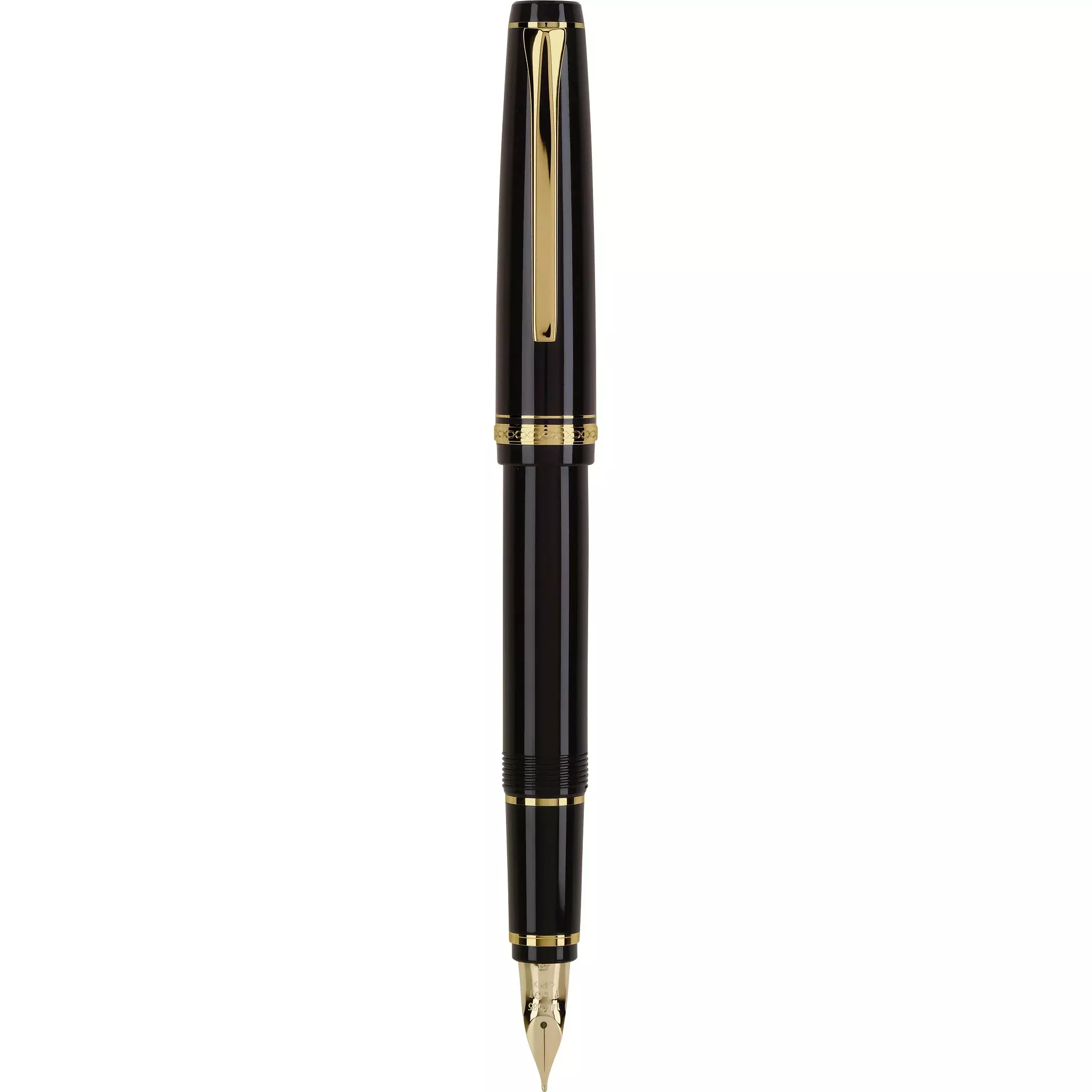Pilot Falcon Fountain Pen - Black with Gold