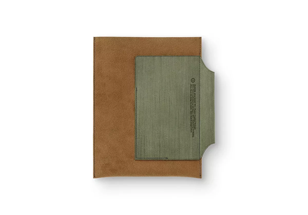 Plotter Leather Binder Case (Bible Size) Green