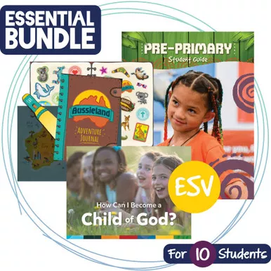 Pre-Primary ESV Student Essentials BUNDLE - For 10 Kids - Zoomerang VBS by Answers