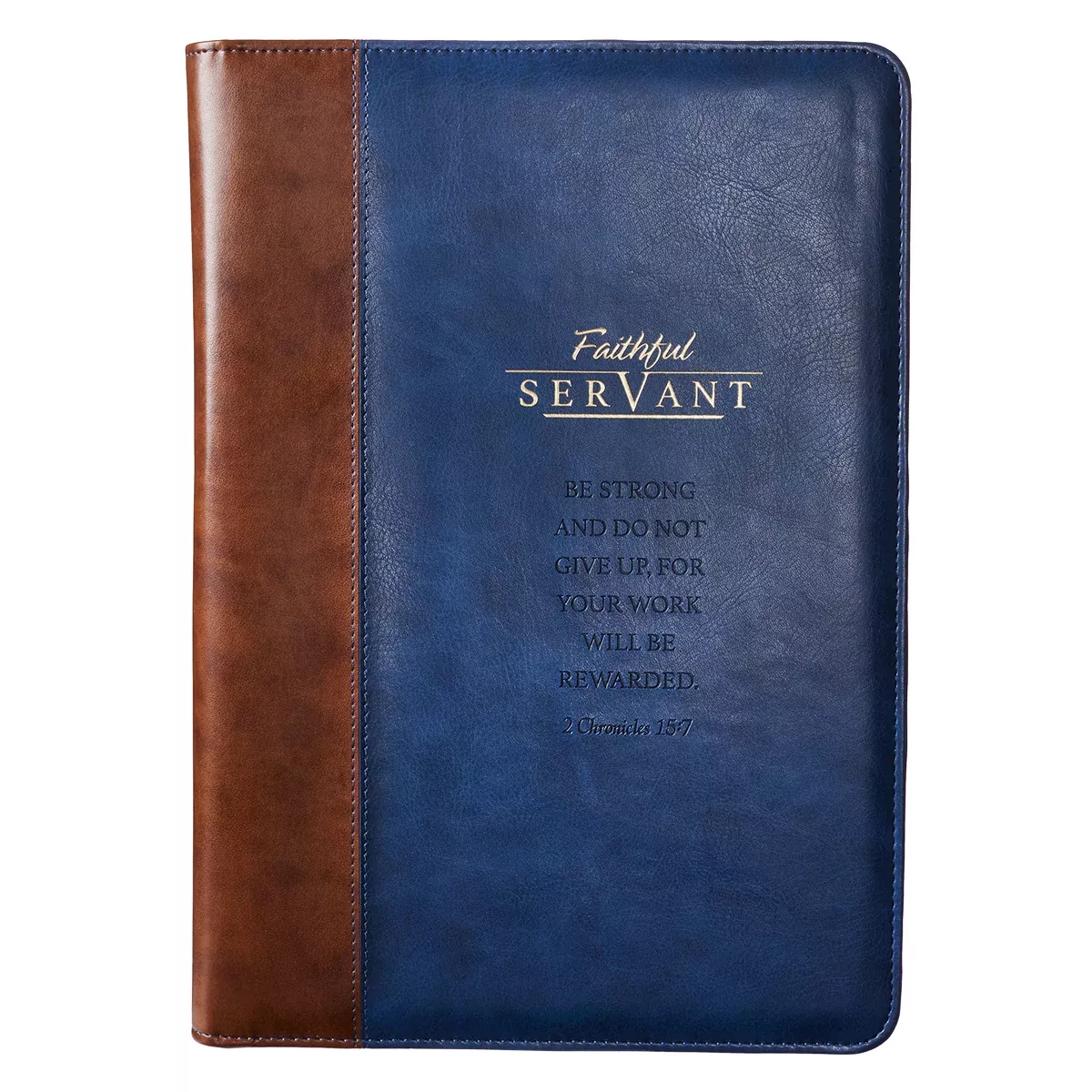 Premium Portfolio: Faithful Servant (Navy/brown)