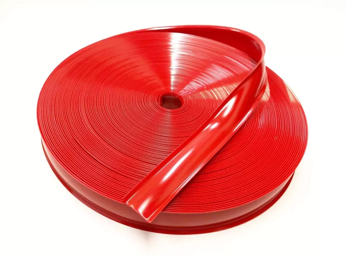 Qpn Red Vinyl 7/8" Insert Molding Trim Screw Cover Rv Camper Travel Trailer (100 Ft, Red)