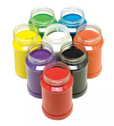 Rainbow Craft Sand (Pack of 8) - Tropical Trek VBS 2026 by CPH