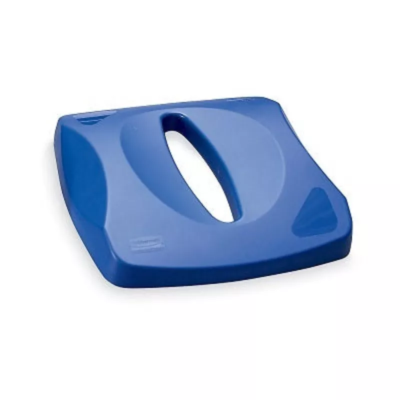 RECYCLING CONTAINER LID-BRUTE SQUARE, PAPER LID, BLUE