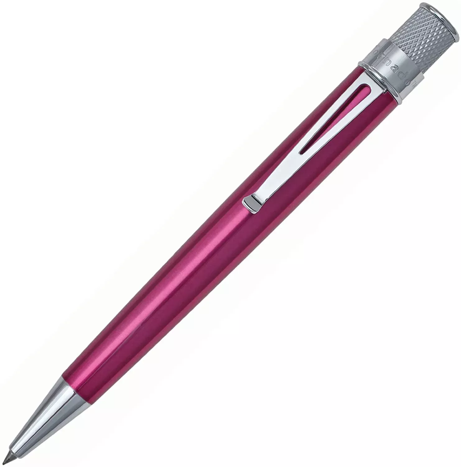 Retro 1951 Tornado Rollerball -Classic Lacquer with Chrome Trim - Pink