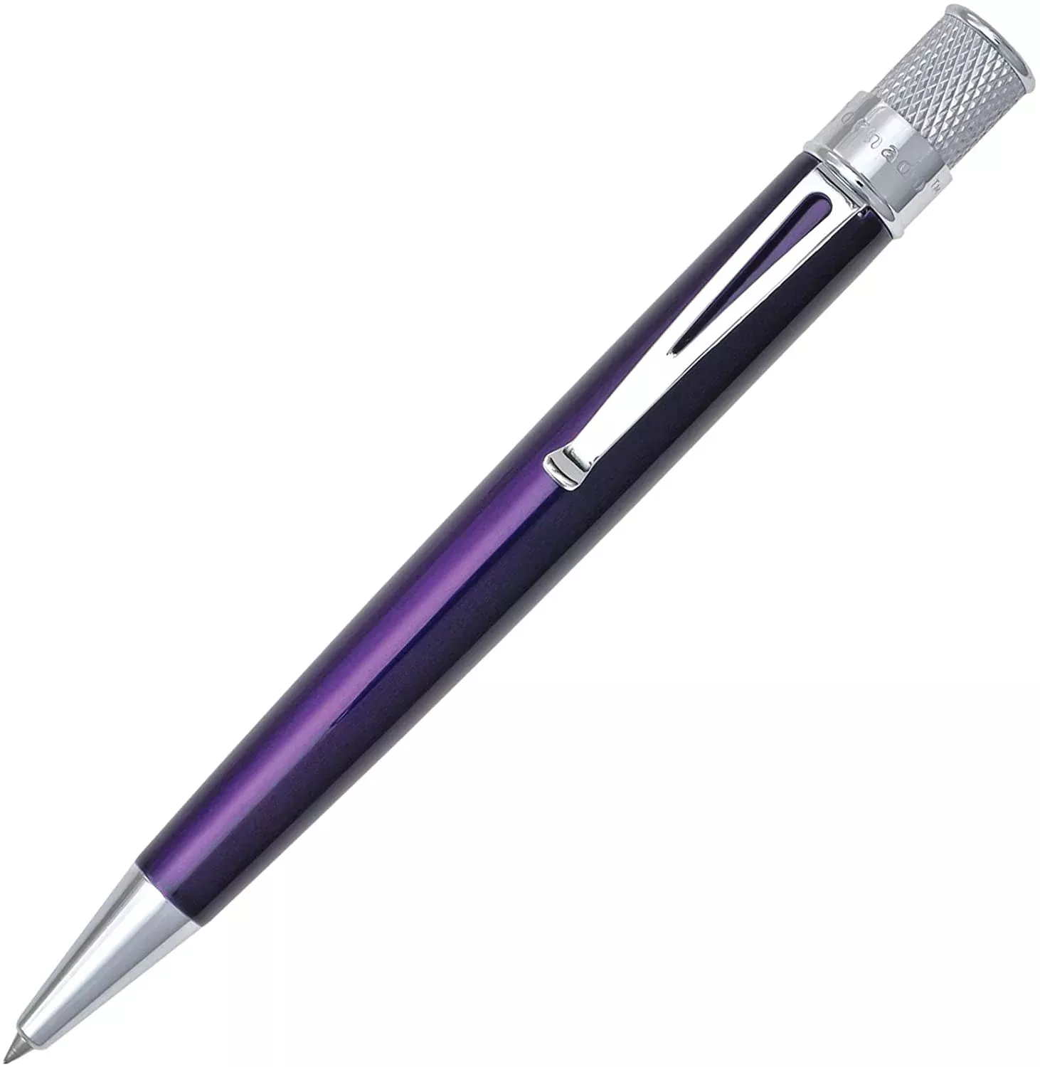 Retro 1951 Tornado Rollerball -Classic Lacquer with Chrome Trim - Purple