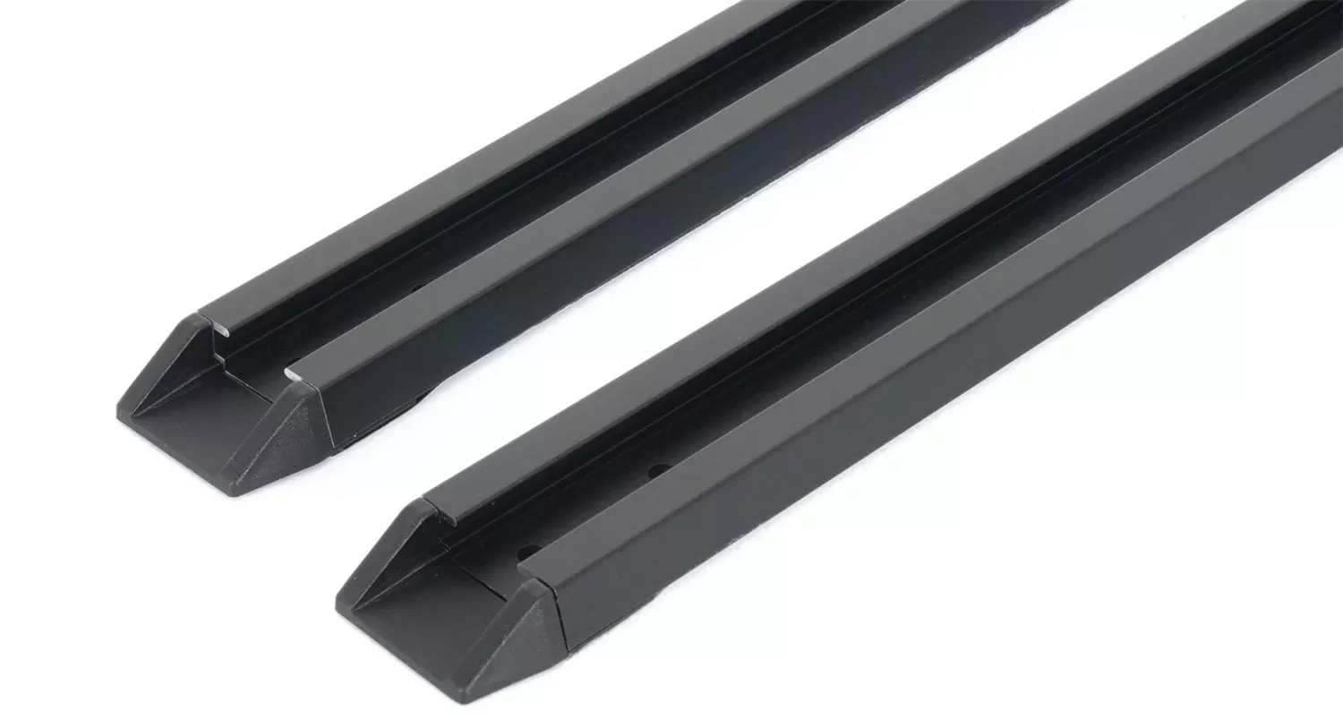 Rhino-Rack Cap/Topper/Canopy Track Set 71 Inches, Aluminum, Black (Rtc18)