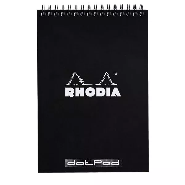 RHODIA Spiral Pad Dot 6x8 Black