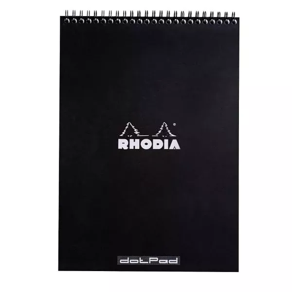 RHODIA Spiral Pad Dot 8.5x11 Black