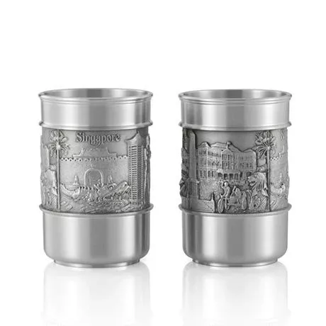 Royal Selangor Singapore Scenes Tumbler Pair